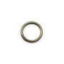 Round welded rings, in metal bronze color, 1 * 8mm about 50pcs