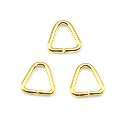 Anneaux ouverts triangulaires doré 6.8x7 mm x 6g
