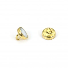 Gold plated magnetic clasp 6mm x10pcs