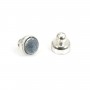 Old silver plated magnetic clasp 6mm x10pcs