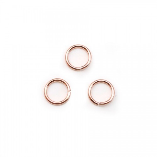 Offene Ringe in Gold Filled Rosé 0.76x6mm x 10pcs