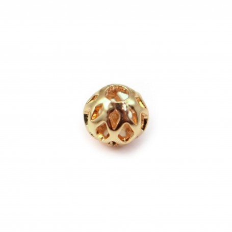  Openwork ball by "flash" Gold on brass 7.5mm x 1pc