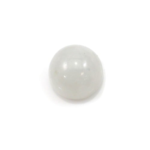 Cabochon moonstone white round 10mm x 1pc