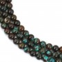 Chrysocolle rond 6mm x 40cm