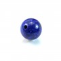 Lapis-Lazuli, half drilled, round 8mm x 2pcs