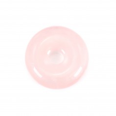 Donut rosa Cuarzo 14mm x 1pc