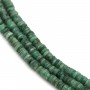 Smaragd runde Heishi 5-7mm x 41cm