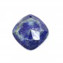 Pendant lapis lazuli in the shape of rhombe faceted 17mm x 1pc
