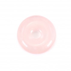 Rose quartz donut 30mm x 1pc