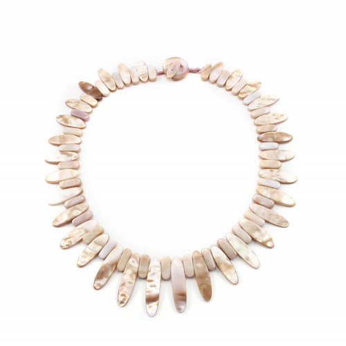 Collier Simple Nacre Rose
