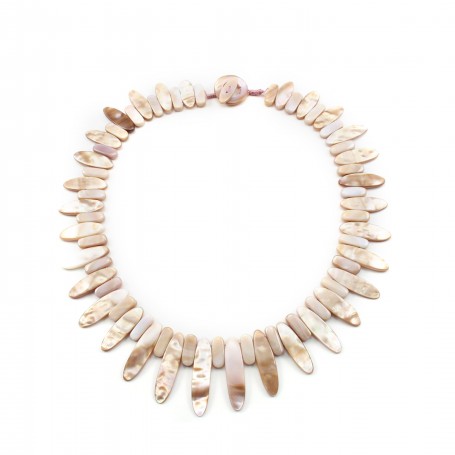 Collier Simple Nacre Rose