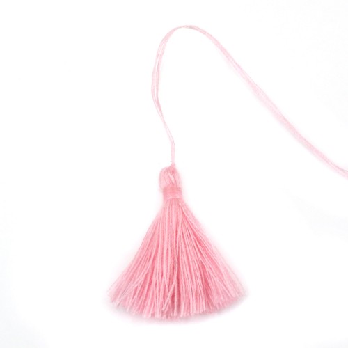 Pompon aus rosa Baumwolle 30mm x 1St