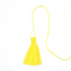 Yellow pompon in cotton 30mm x 1pc