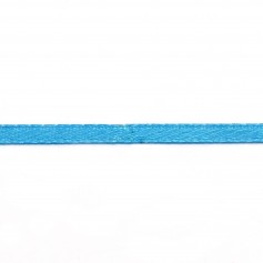 blue sky Double face satin Thread polyester 3mm x 5 m