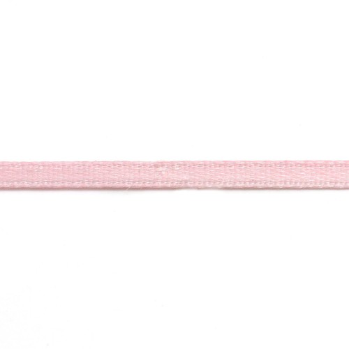Doppelseitiges Polyestergarn Satin rosa 3 mm x 5 m