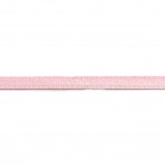 Filo di poliestere rosa satinato bifacciale 3 mm x 5 m