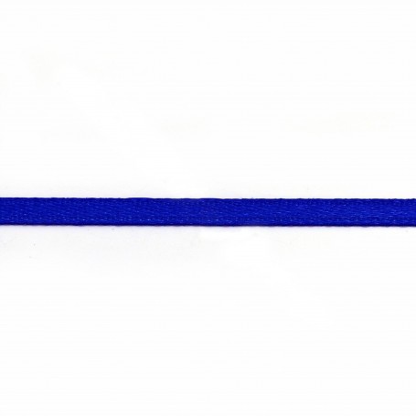 Fil polyester Double face satin 3mm Bleu marine x 5 m