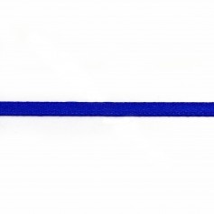 Fio de poliéster acetinado de dupla face 3mm azul-marinho x 5 m
