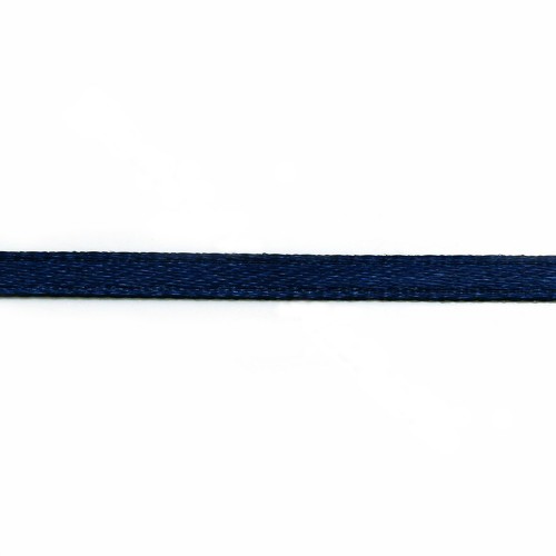 Hilo de poliéster satinado doble cara 3mm Azul oscuroX 5 m