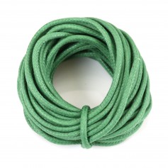 Waxed cotton cord olive 2.5mm x 5m