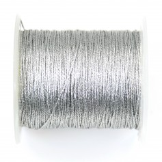 Silver plated twisted polyester wire 0.4mm x 100m
