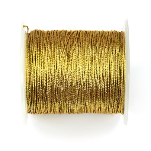 Golden twisted polyester thread 0.6mm x 70m