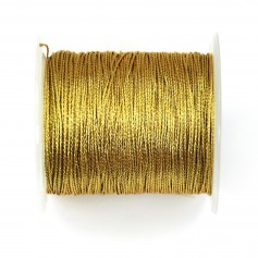 Golden twisted polyester thread 0.4mm x 100m