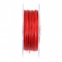 Red waxed cotton cords 1.0mm x 20m