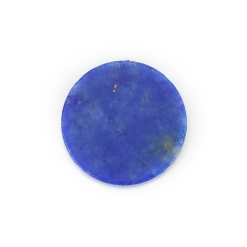 Cabochon lapis lazuli, rond plat 8mm x 1pc