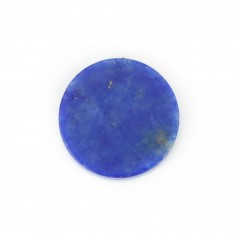 Lapis lazuli cabochon, in round and flat shape, 8mm x 1pc