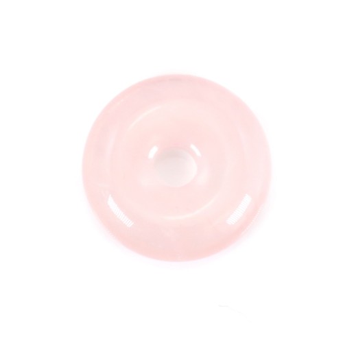 Rosa de Quartzo Donut 25mm x 1pc