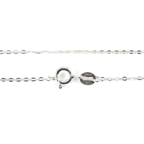 Chain in convict knit, in 925 silver x 45cm