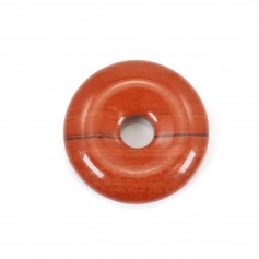 Donut Red Jasper 20mm x 1pc