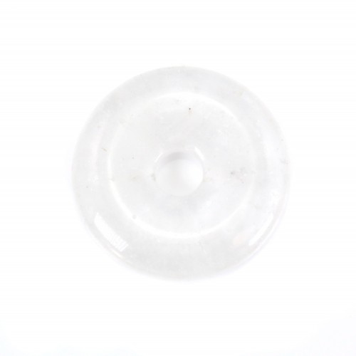 Donut de cristal de roca 14mm x 1pc
