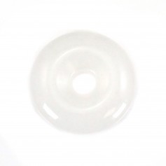 Ciambella di giada bianca 14 mm x 1 pz