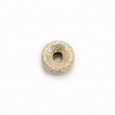 Perlina rotonda brillante riempita d'oro 4x2mm x 2pcs