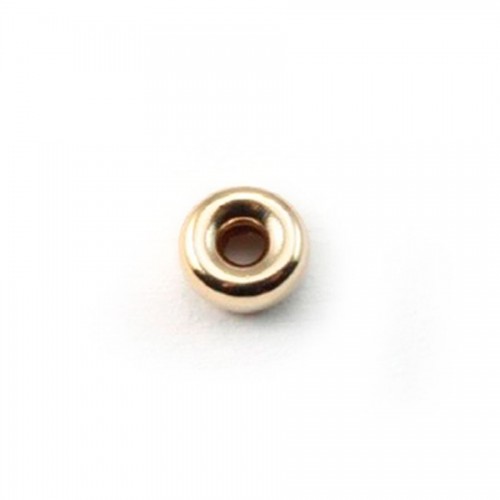 Rondelle 3x1.0mm Gold Filled 14 carats x 4 st