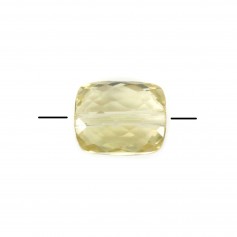 Faceta rectangular de quartzo limão 8x10mm x 1pc 