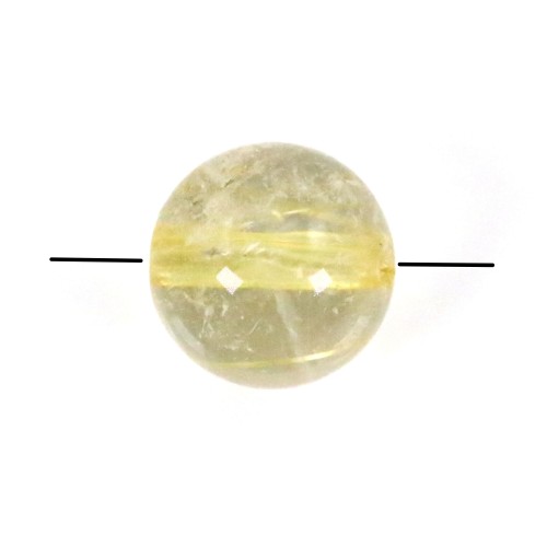 Gold rutile quartz round 8-9mm x 2pcs