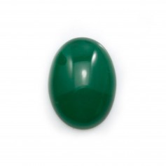 Green aventurine cabochon, A+ quality, oval shape, 13x18mm x 1pc