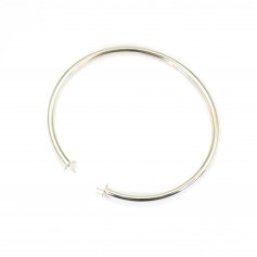 Flexibles 70mm Armreif-Armband für halbdurchbohrte Perle aus 925er Silber x 1Stk