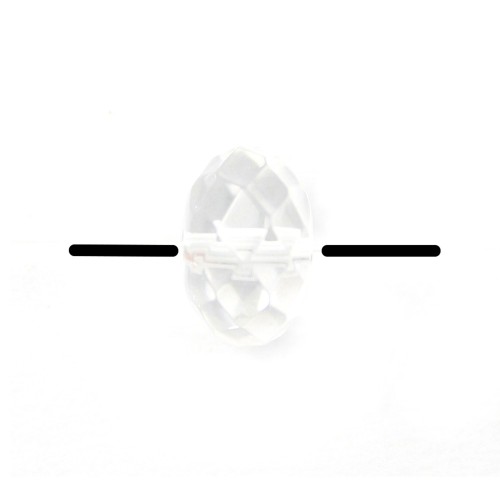 Cristal de roche Rondelle Facette 3x6mm x 10 pcs