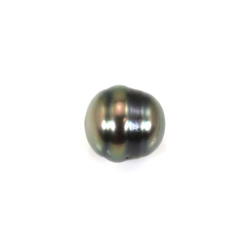 Tahitian cultured pearl, baroque hooped, 9-10mm, quality D x 1pc
