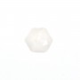 Cabochon Gemstone Moon hexagon faceted 10mm x 1pc