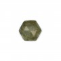 Labradorit Cabochon hexagonal facettiert 10mm x 1pc