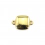 Spacer for 9mm square cabochon - Gold x 1pc