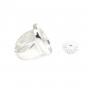 Ring für rechteckigen & runden Cabochon - 925er Silber x 1St
