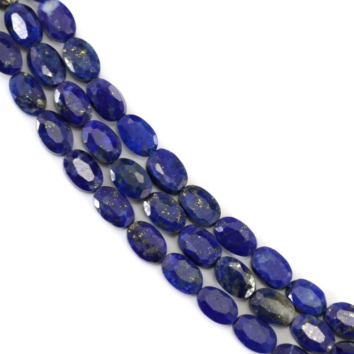 Lapis Lazuli oval facettiert 4x6mm x 39cm