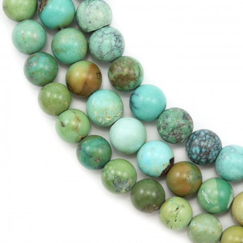Round turquoise beads 8mm x 1pc