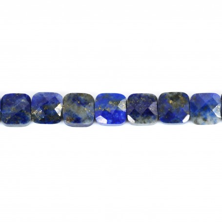 Lapis lazuli carré facette 6mm x 40cm